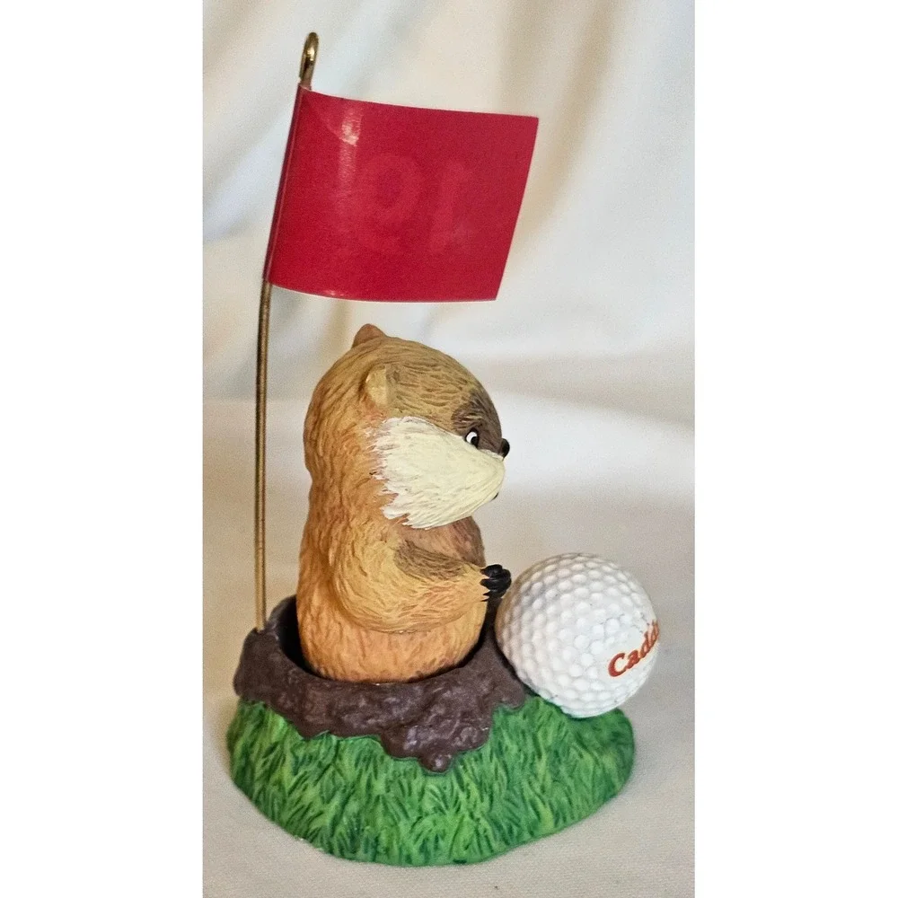 Hallmark Caddyshack Gopher Bobble-Head Ornament  2009 Warner Bros Golf Movie